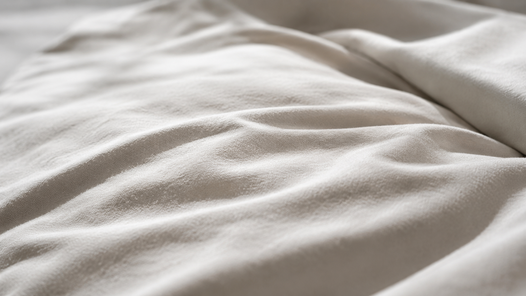 Soft folded linen bedding